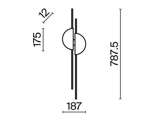 Настенный светильник (бра) Maytoni MOD179WL-L22W4K