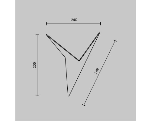 Настенный светильник (бра) Technical C808WL-L3W