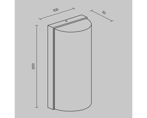 Настенный светильник (бра) Outdoor O454WL-L10GF3K1