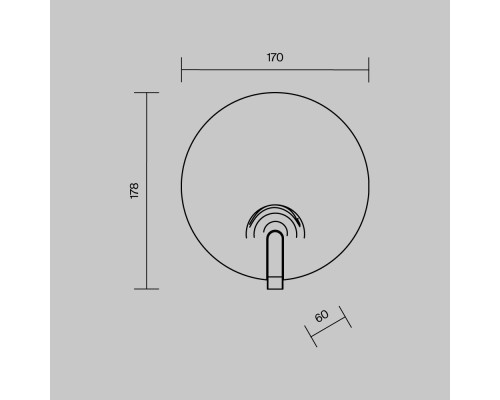 Настенный светильник (бра) Maytoni MOD481WL-L5BS3K