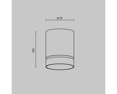 Потолочный светильник Technical C085CL-9W3K-B