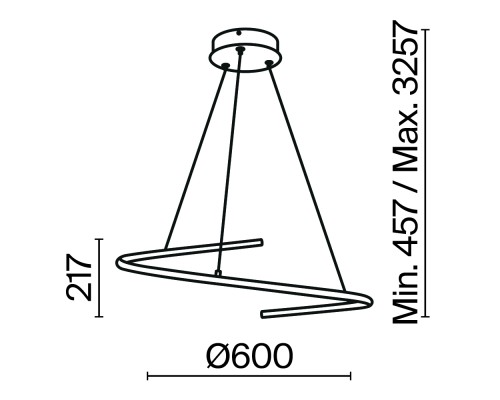 Подвесной светильник Maytoni MOD242PL-L33BSK