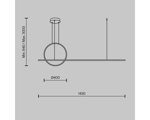 Подвесной светильник Maytoni MOD247PL-L49BSK