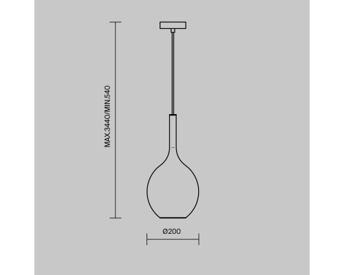 Подвесной светильник Maytoni MOD271PL-01B1