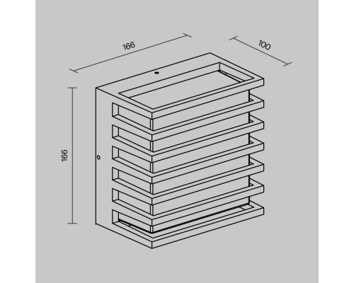 Настенный светильник (бра) Outdoor O020WL-L10B3K