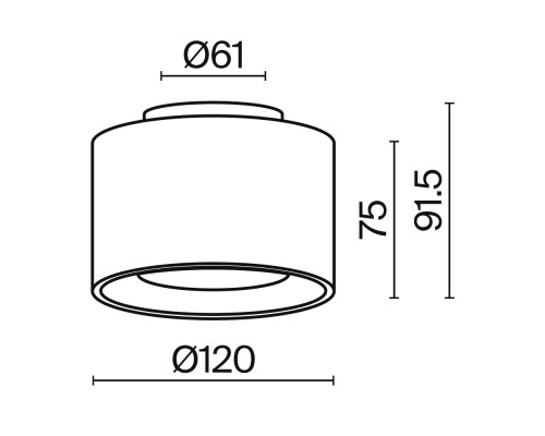 Потолочный светильник Technical C009CW-L16W