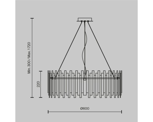 Подвесной светильник Maytoni MOD135PL-08BS