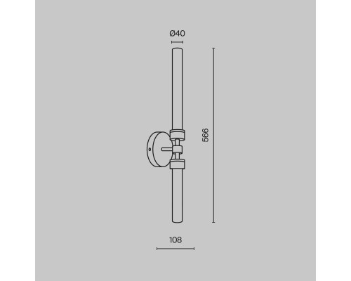 Настенный светильник (бра) Maytoni MOD116WL-L7B3K