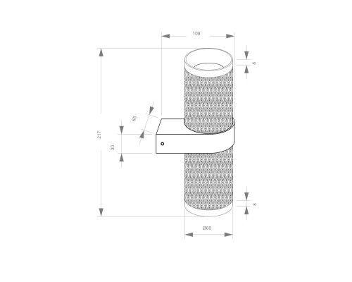 Настенный светильник (бра) Technical C069WL-02MG