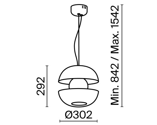 Подвесной светильник Maytoni MOD322PL-L6G3K