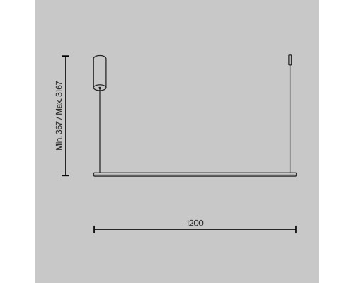 Подвесной светильник Maytoni MOD246PL-L24BK