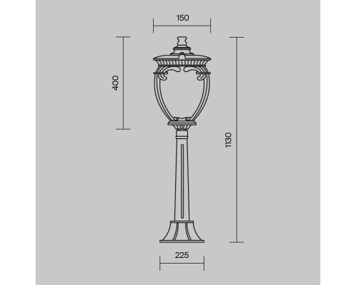 Ландшафтный светильник Outdoor O414FL-01GB1