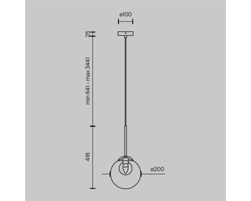 Подвесной светильник Maytoni MOD521PL-01G3