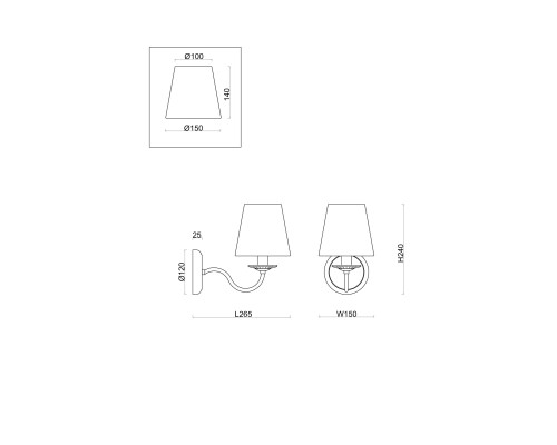 Бра Freya Osborn FR2027WL-01N