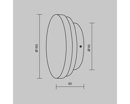 Настенный светильник (бра) Maytoni MOD461WL-L5BK