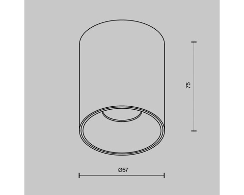 Потолочный светильник Technical C064CL-8W4K-RD-B