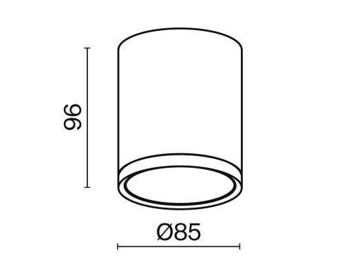 Потолочный светильник Technical C086CM-GX53-MRD-B