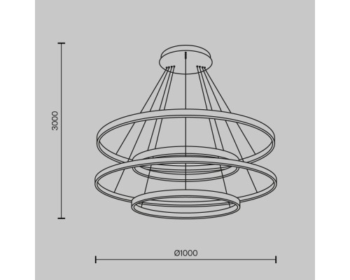 Подвесной светильник Maytoni MOD058PL-L174BSK