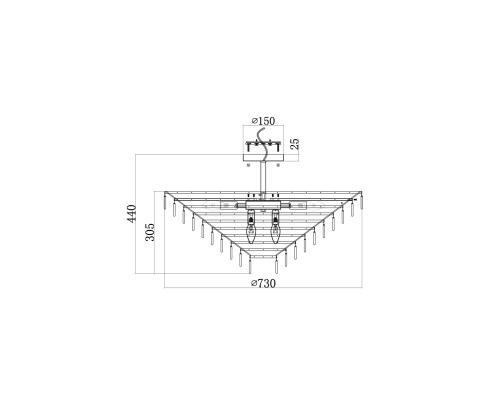 Потолочный светильник Maytoni MOD130CL-14G