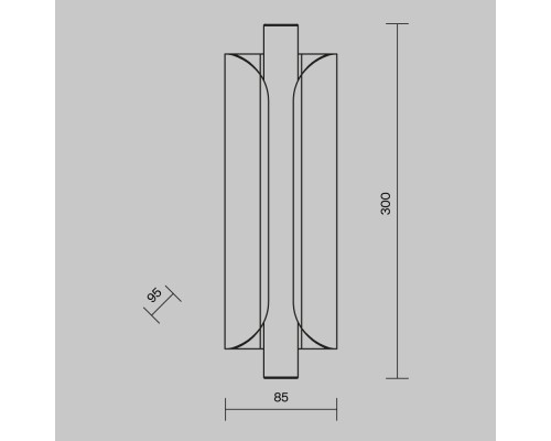 Настенный светильник (бра) Maytoni MOD309WL-L4GR4K