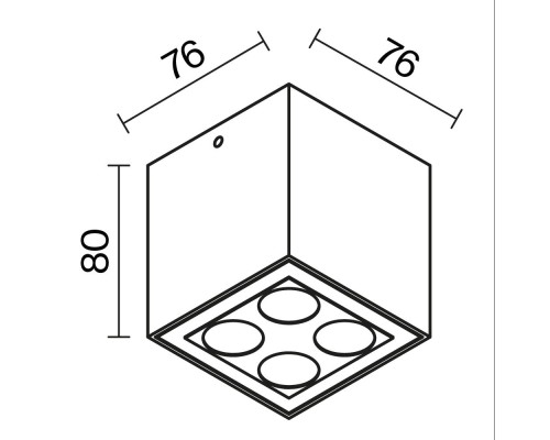 Потолочный светильник Outdoor O309CL-L8GF3K