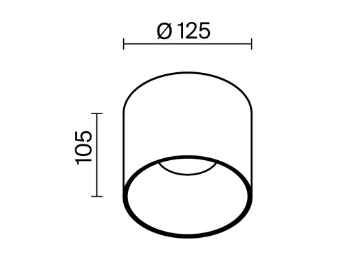 Потолочный светильник Technical C064CL-01-25W3K-RD-WB