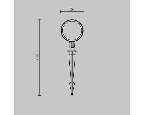 Ландшафтный светильник Outdoor O495FL-L25B3K