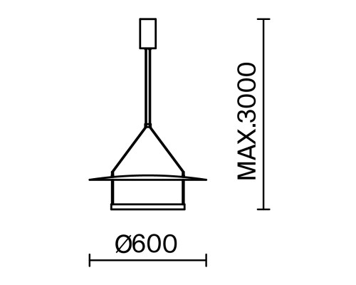 Подвесной светильник Maytoni MOD280PL-L30B3K