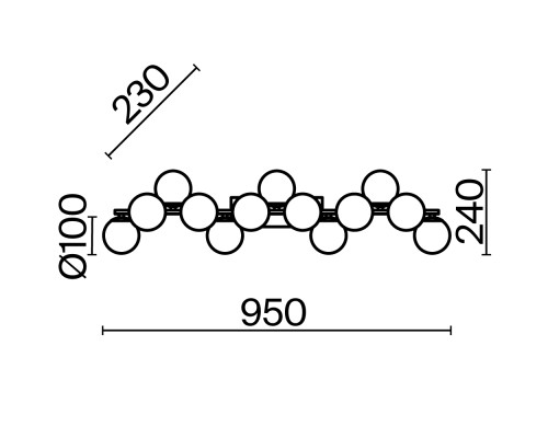 Настенный светильник (бра) Maytoni MOD547WL-13BS