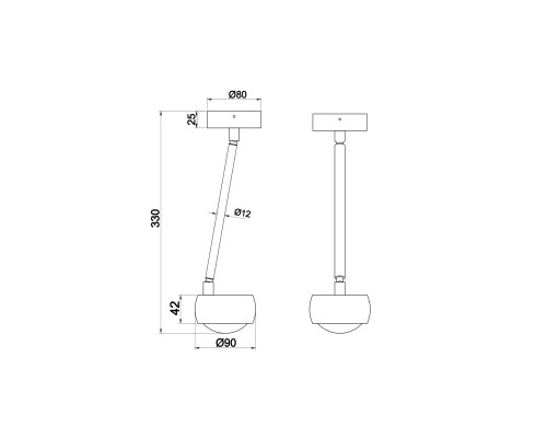 Потолочный светильник Technical MOD072CL-L8W3K