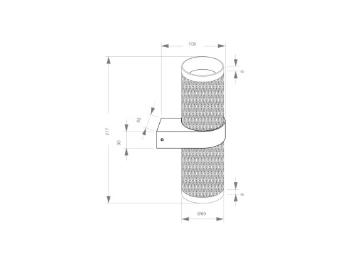 Настенный светильник (бра) Technical C069WL-02B