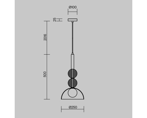 Подвесной светильник Freya FR5482PL-01BS1