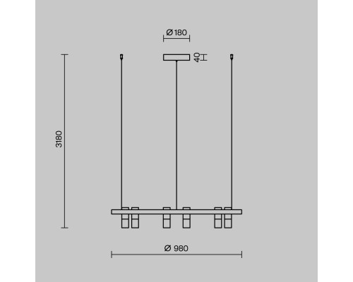 Подвесной светильник Maytoni MOD102PL-L42BK