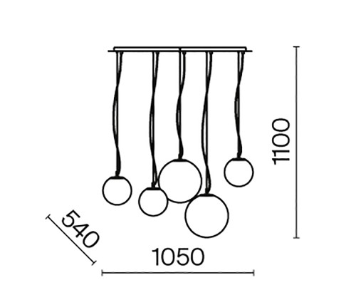 Подвесной светильник Maytoni MOD321PL-05W1