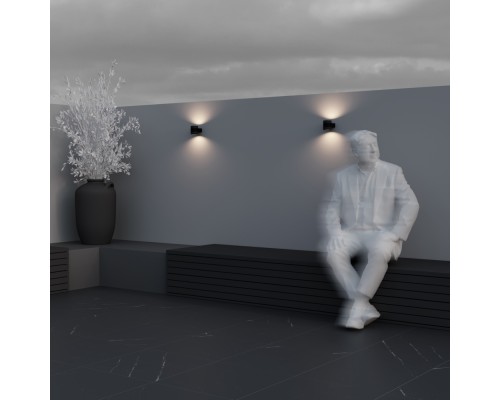 Настенный светильник (бра) Outdoor O490WL-L6B3K