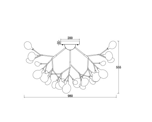 Потолочная люстра Freya Florencia FR5049CL-36W1