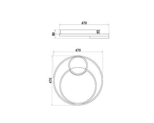 Потолочный светильник Freya FR10028CL-L80W