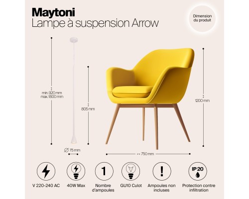 Подвесной светильник Technical P064PL-01W