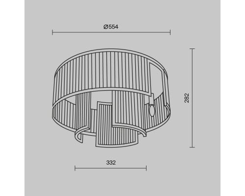 Потолочный светильник Maytoni MOD174CL-06G