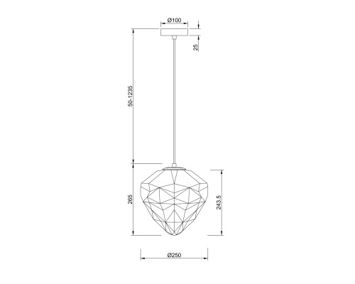 Подвесной светильник Maytoni P053PL-01PK