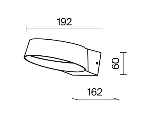 Настенный светильник (бра) Outdoor O443WL-L12GF3K