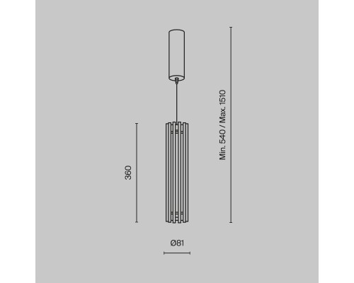 Подвесной светильник Maytoni MOD410PL-L12CH3K