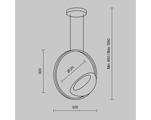 Подвесной светильник Maytoni MOD327PL-L5BS3K