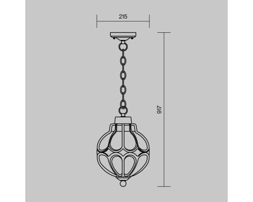 Подвесной светильник Outdoor O024PL-01G
