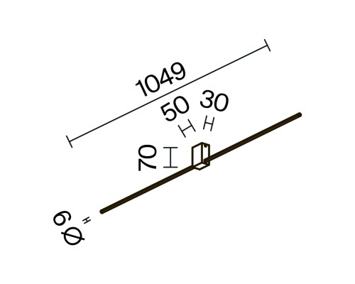 Настенный светильник (бра) Technical C071WL-L12GB3K