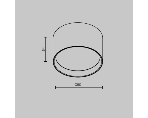 Потолочный светильник Technical C127CL-L7W3K-B