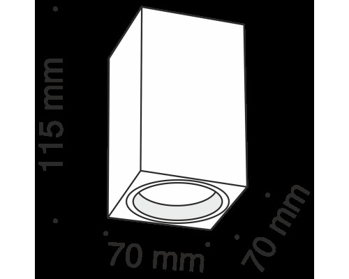 Потолочный светильник Technical C011CL-01W