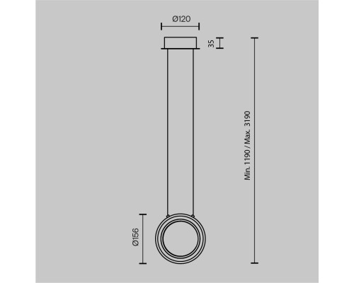 Подвесной светильник Maytoni MOD361PL-L7BS3K1