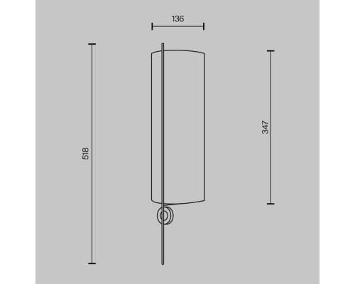 Настенный светильник (бра) Maytoni MOD437WL-02BG1