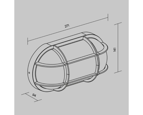 Настенный светильник (бра) Outdoor O449WL-01GF1